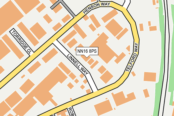 NN16 8PS map - OS OpenMap – Local (Ordnance Survey)