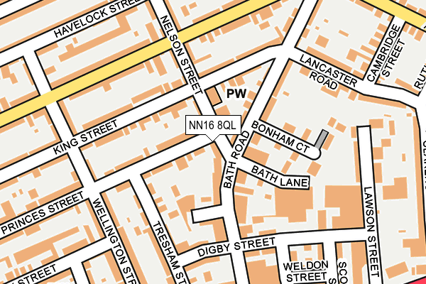 NN16 8QL map - OS OpenMap – Local (Ordnance Survey)