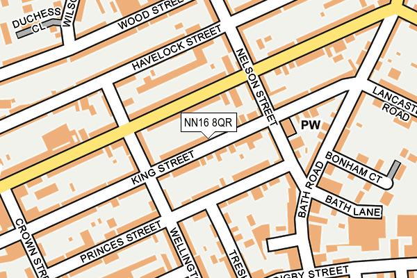 NN16 8QR map - OS OpenMap – Local (Ordnance Survey)