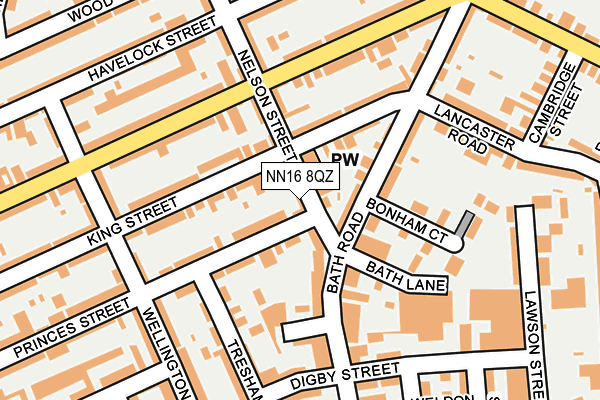 NN16 8QZ map - OS OpenMap – Local (Ordnance Survey)