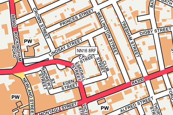 NN16 8RF map - OS OpenMap – Local (Ordnance Survey)