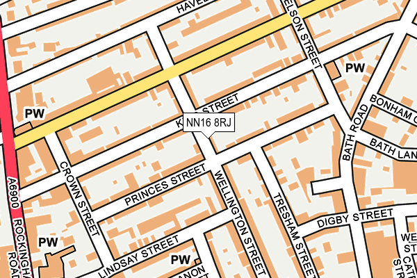 NN16 8RJ map - OS OpenMap – Local (Ordnance Survey)
