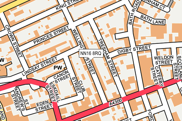 NN16 8RQ map - OS OpenMap – Local (Ordnance Survey)