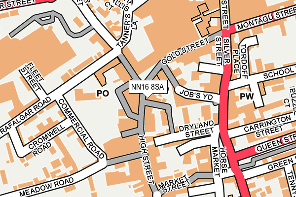NN16 8SA map - OS OpenMap – Local (Ordnance Survey)