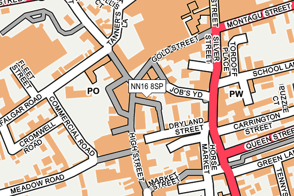 NN16 8SP map - OS OpenMap – Local (Ordnance Survey)