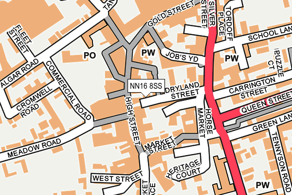 NN16 8SS map - OS OpenMap – Local (Ordnance Survey)