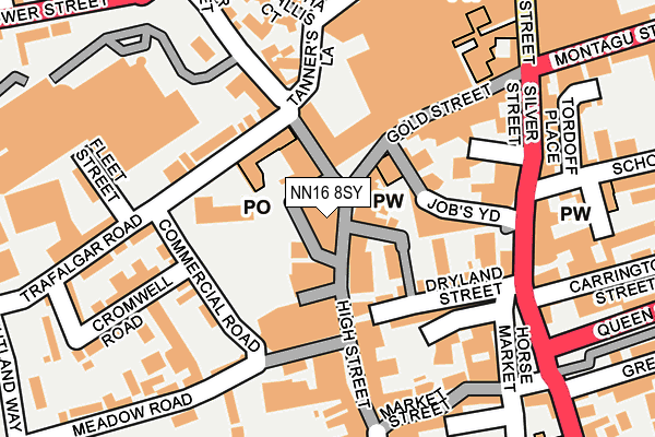NN16 8SY map - OS OpenMap – Local (Ordnance Survey)