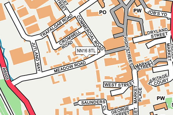 NN16 8TL map - OS OpenMap – Local (Ordnance Survey)