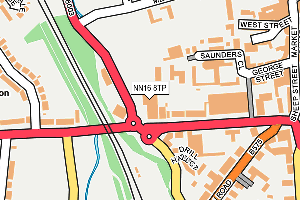 NN16 8TP map - OS OpenMap – Local (Ordnance Survey)