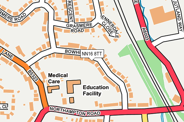 NN16 8TT map - OS OpenMap – Local (Ordnance Survey)