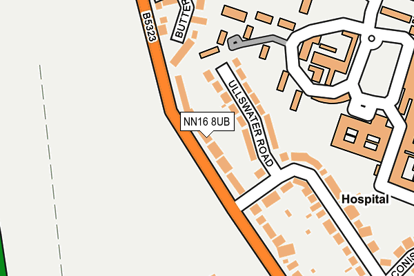 NN16 8UB map - OS OpenMap – Local (Ordnance Survey)