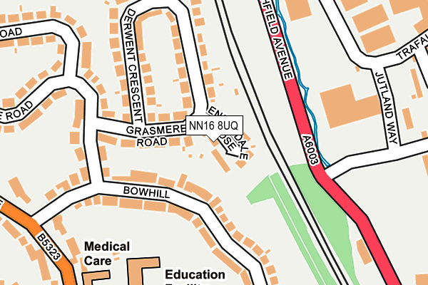NN16 8UQ map - OS OpenMap – Local (Ordnance Survey)