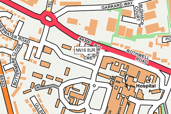 NN16 8UR map - OS OpenMap – Local (Ordnance Survey)