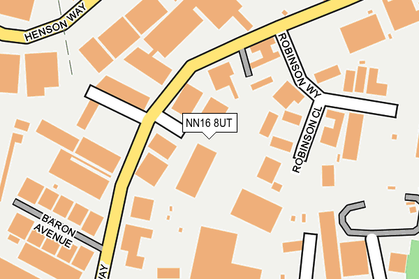 NN16 8UT map - OS OpenMap – Local (Ordnance Survey)