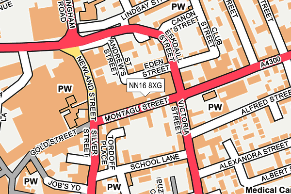 NN16 8XG map - OS OpenMap – Local (Ordnance Survey)
