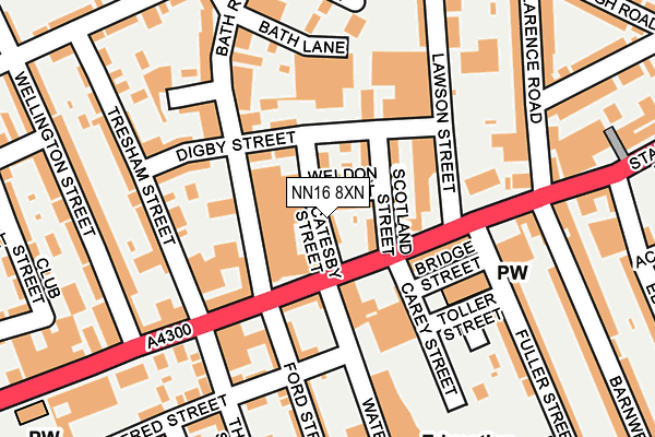 NN16 8XN map - OS OpenMap – Local (Ordnance Survey)