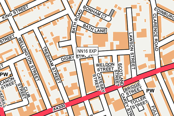 NN16 8XP map - OS OpenMap – Local (Ordnance Survey)