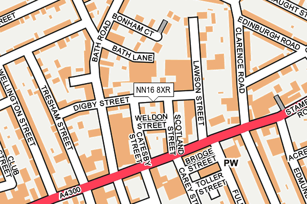 NN16 8XR map - OS OpenMap – Local (Ordnance Survey)