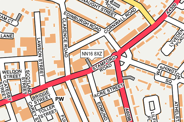 NN16 8XZ map - OS OpenMap – Local (Ordnance Survey)