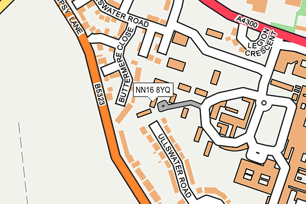 NN16 8YQ map - OS OpenMap – Local (Ordnance Survey)