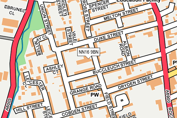 NN16 9BN map - OS OpenMap – Local (Ordnance Survey)