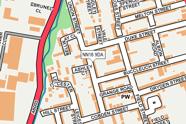 NN16 9DA map - OS OpenMap – Local (Ordnance Survey)