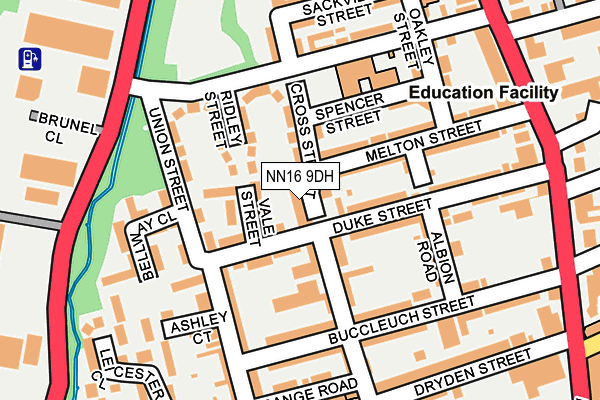 NN16 9DH map - OS OpenMap – Local (Ordnance Survey)