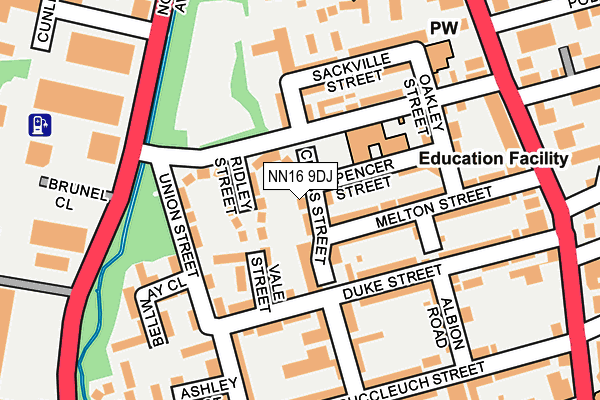 NN16 9DJ map - OS OpenMap – Local (Ordnance Survey)
