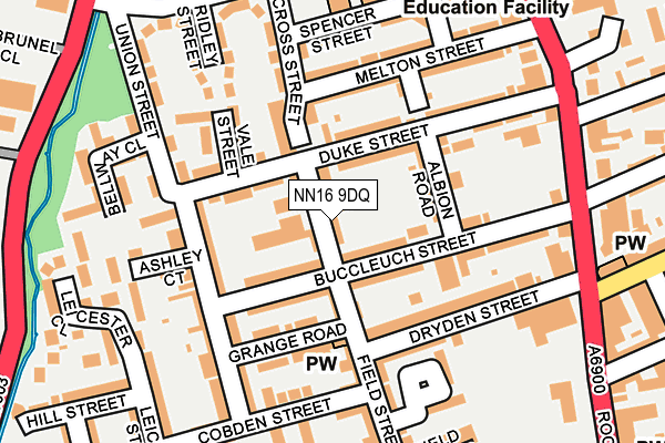 NN16 9DQ map - OS OpenMap – Local (Ordnance Survey)