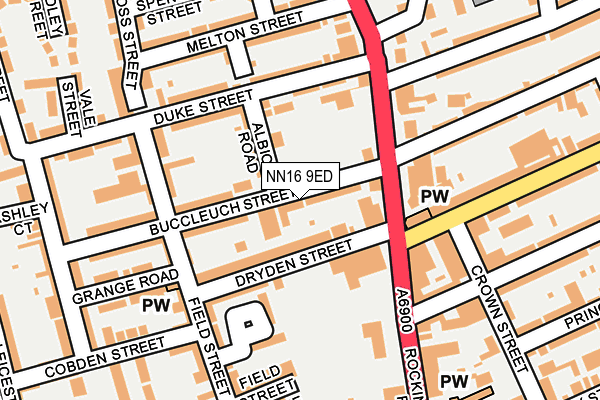 NN16 9ED map - OS OpenMap – Local (Ordnance Survey)