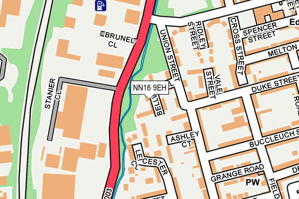 NN16 9EH map - OS OpenMap – Local (Ordnance Survey)