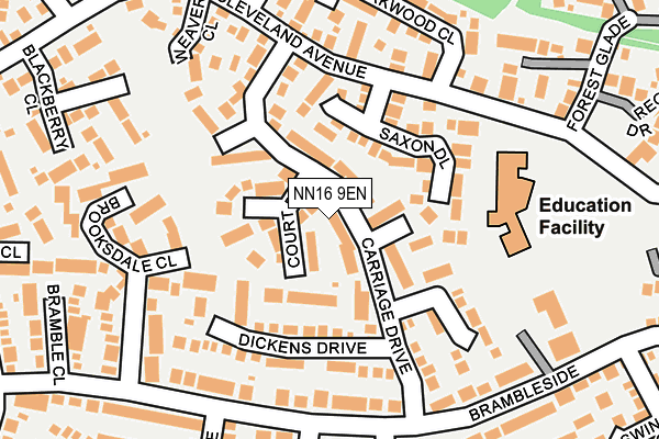 NN16 9EN map - OS OpenMap – Local (Ordnance Survey)