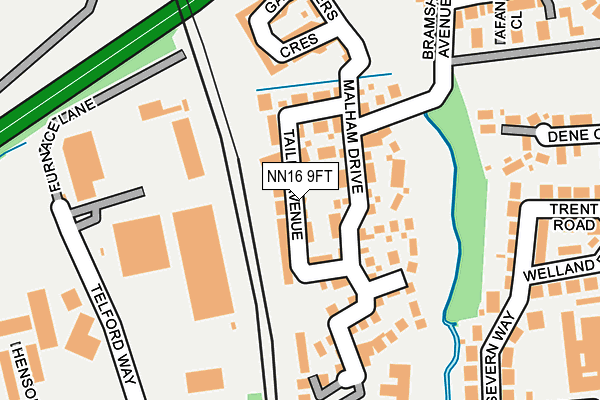 NN16 9FT map - OS OpenMap – Local (Ordnance Survey)