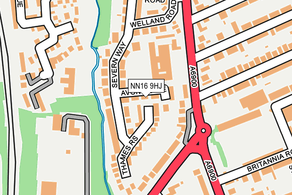 NN16 9HJ map - OS OpenMap – Local (Ordnance Survey)