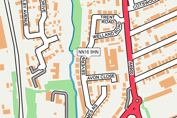 NN16 9HN map - OS OpenMap – Local (Ordnance Survey)