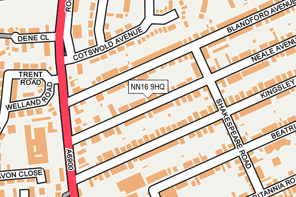NN16 9HQ map - OS OpenMap – Local (Ordnance Survey)