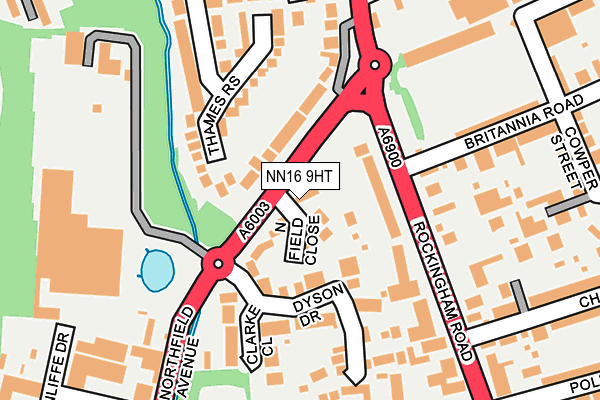 NN16 9HT map - OS OpenMap – Local (Ordnance Survey)