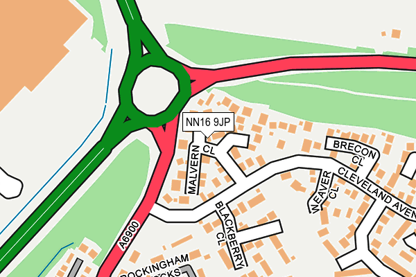 NN16 9JP map - OS OpenMap – Local (Ordnance Survey)