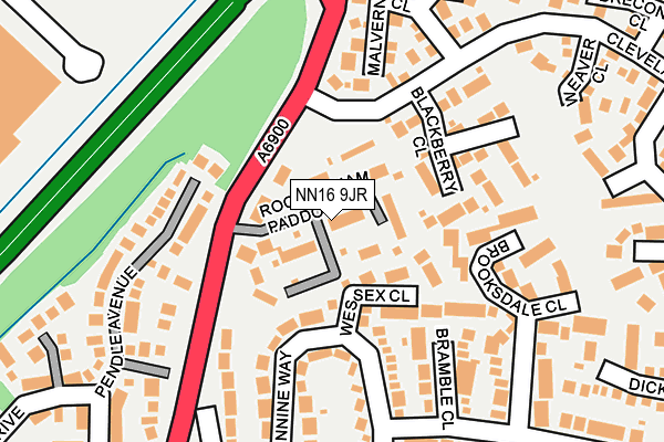 NN16 9JR map - OS OpenMap – Local (Ordnance Survey)