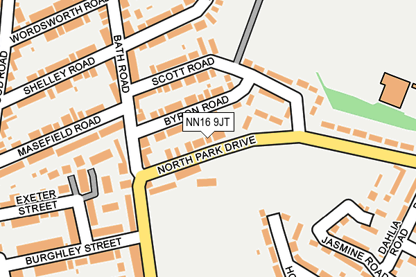 NN16 9JT map - OS OpenMap – Local (Ordnance Survey)