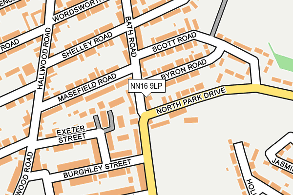 NN16 9LP map - OS OpenMap – Local (Ordnance Survey)