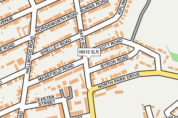 NN16 9LR map - OS OpenMap – Local (Ordnance Survey)