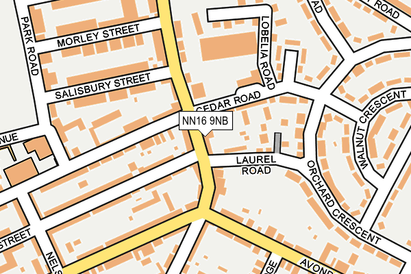 NN16 9NB map - OS OpenMap – Local (Ordnance Survey)