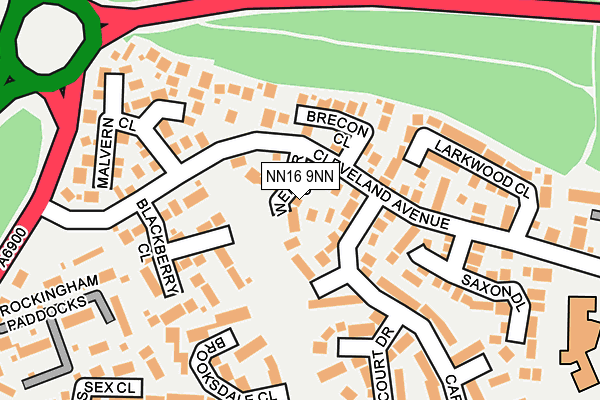 NN16 9NN map - OS OpenMap – Local (Ordnance Survey)
