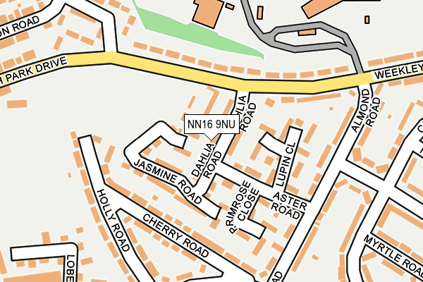 NN16 9NU map - OS OpenMap – Local (Ordnance Survey)