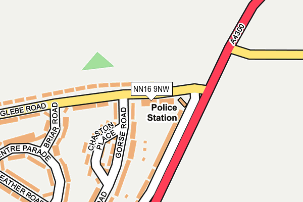 NN16 9NW map - OS OpenMap – Local (Ordnance Survey)