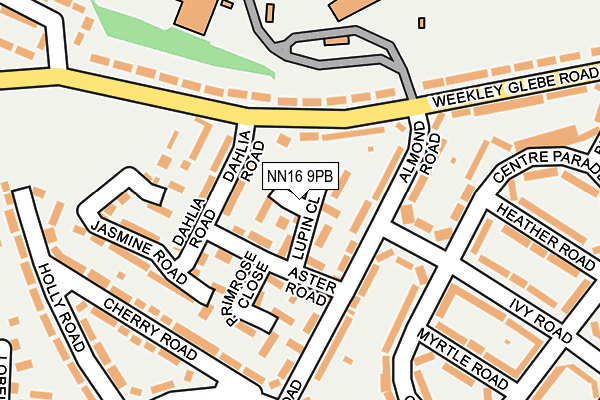 NN16 9PB map - OS OpenMap – Local (Ordnance Survey)
