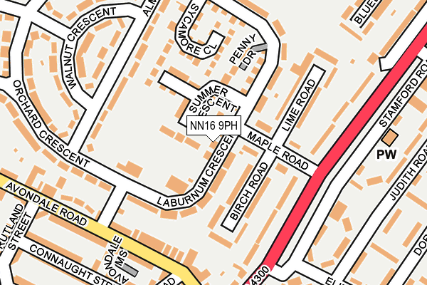 NN16 9PH map - OS OpenMap – Local (Ordnance Survey)