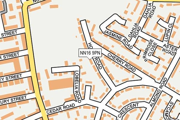 NN16 9PN map - OS OpenMap – Local (Ordnance Survey)