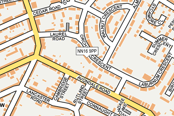 NN16 9PP map - OS OpenMap – Local (Ordnance Survey)